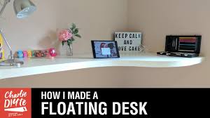 The cleat acts as a floating shelf mount. How To Make A Floating Desk Youtube