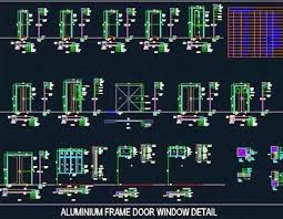 Aluminium Frame Door Window Detail Windows And Doors Window Detail Autocad