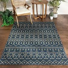 Dhurrie and flatweave rugs are a hot designer choice for nearly any room. Nord Moroccan Tribal Indoor Outdoor Blue Flatweave Rug Flat Weave Indoor Design Indoor Outdoor