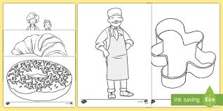 Discover our 1,500+ free adult coloring pages to download in pdf or to print : The Bakery Aistear Colouring Pages Teacher Made
