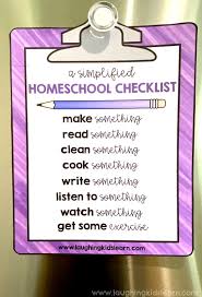 Not just curriculums but materials and equipment. Free Homeschool Checklists For Parents Laughing Kids Learn