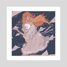 Stolen Moon An Art Print By Vacuum In 2020 Art Art Prints Anime Artwork