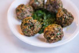 I made 1/2 the amount as i was also making lamb kofta, and we. A Lamb Y Take On Bon Appetit S Crispy Sheet Pan Meatballs With Salsa Verde The Manhattan Food Project