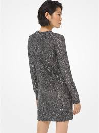 Whatever you're shopping for, we've got it. Sequined Metallic Knit Dress Michael Kors