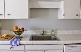 kitchen counter makeover painted grout