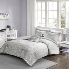 Bedding sets include a duvet cover, bed skirt & pillowcase(s). Glam Comforters Bedding Sets The Home Depot