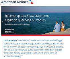 Apply today for the citi ® / aadvantage ® platinum select ® world elite mastercard ®! 50k 200 Statement Credit Offer For American Airlines Card