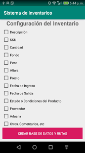 Nov 21, 2019 · hola mis amigos de tucambioya hoy les explicare un poco de como llevar su inventario desde su celular para mayor comodidad en cuanto a sus productos espero l. Sistema De Control De Inventarios For Android Apk Download