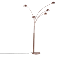 Stehlampe Kupfer 210 Cm Marmorfuss Flinders Beliani Ch