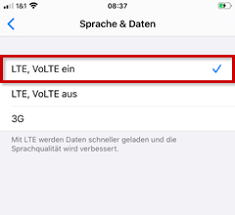 Volte is just a fancy way of saying that your phone is using a portion of the lte data spectrum for voice calls, which should result in a more consistent signal and clearer calls. 1 1 Hilfe Center Voice Over Lte Volte Ein Oder Ausschalten Iphone Mit Ios 12 0