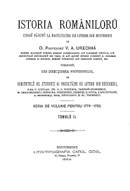 Studii prezentate unei personalități științifice de către colegi și discipoli, cu ocazia unei aniversări memorabile. File Vasile Alexandrescu Urechia Istoria Romanilor Curs FÄcut La Facultatea De Litere Din BucureÈti Seria 1774 1800 Volumul 2 Pdf Wikimedia Commons