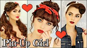 Wanna learn how to get a vintage 1940s/1950s hairstyle?? 3 Vintage Retro Pin Up Girl Hairstyles 1940 50 S Youtube