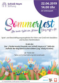 Sommerfest 2019 - Jung trifft Alt - Schloss Hoym Stiftung