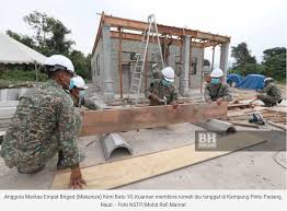 Kenangan selama sembilan tahun bertugas di pusat reintegrasi penghuni (prp) kem batu 10, di sini, menyim. Tentera Bantu Baiki 61 Rumah Penduduk Soya Lemon