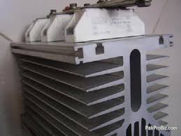 scr and diode bridge with heat sink