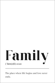 Family Definition Posters And Prints Posterlounge Com