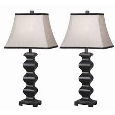 Kenroy Home Steppe 30 In Black Table Lamp Set 2 Pack Black Table Lamps Table Lamp Sets Table Lamp