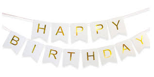 Kaluc Happy Birthday Banner White And Gold Birthday Decorations And Party Supplies Party Supply Factory Free printable rose gold banner template use these free printable rose gold banner template letters to decorate for your next birthday party, wedding. kaluc happy birthday banner white and