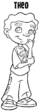 Search through more than 50000 coloring pages. Coloring Theo Is Thinking Picture