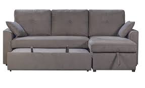 Don't be grappled with the limited space in your living room, just choose the mckellen l shaped sofa cum bed that provides dual functionality of seating and resting with ease. Beattie L Sofa Bed Chaise Rent4keeps