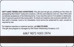 Constantly forgetting the balances on your plastic gift cards? Gift Card Baseball Flag Logo Type 1 Red Robin United States Of America Red Robin Col Us Redr 005