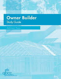 Owner Builder Study Guide Queensland Building And Construction
