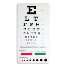 Snellen Pocket Eye Chart