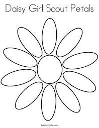 For more printables see makingfriends the law, friendly and helpful coloring page print this coloring page to help your troop understand makingfriends red petal maze print this maze for girls working on the red petal. Daisy Girl Scout Petals Coloring Page Twisty Noodle