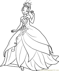 This coloring sheet features a beautiful roman crown with small flowers and leaves. Coloring Pages Free Printable Princess Tiana Printable Coloring Page For Girls