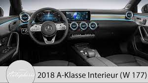 Erstmals wurde komplett auf eine hutze über dem cockpit verzichtet. 2018 Mercedes Benz A Klasse W177 Das Neue Interieur Im Fokus Plus Weitere Details Autophorie Youtube