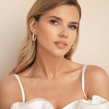 TAYAH // Pearl Wedding Hoop Earrings, Pearl Hoop Earrings, Pearl Earrings  for Bride, Statement Pearl Earrings, Chunky Hoop Earrings, Boho