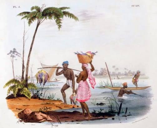 Rare lithographs of Indian life from 1800-1900