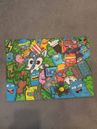 All orders are custom made and most ship worldwide within 24 hours. Jpeg Easy Beginner Cool Doodle Art Vexx