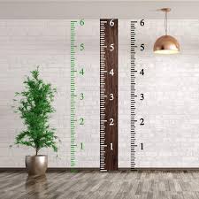 6 Feet Height Growth Chart Stencil Kids Reusable Ruler Template Painting On Wood Diy French Country Home Decor Rustic Decor For Farmhouse Measuring
