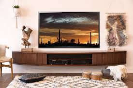 Floating Tv Stand Mid Century Modern Entertainment Center Arc Mocha Modern Entertainment Center Contemporary Entertainment Center Mid Century Modern Tv Stand