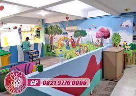 Dihalaman ini anda akan melihat gambar di dinding sekolah yang ! Bahagiakan Sikecil Dengan Warna Ceria Dekorasi Lukisan Mural Dinding Sekolah Tk Paud Mural Kartun Artwork Decor Home Decor