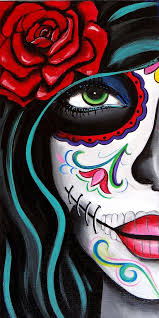 Day of the dead folk art styles the following are among the most representative and successful styles nowadays izucar de matamoros multicolored day of the dead art. Green Eyes Day Of The Dead Art By Melody Smith Etsy Dia Del Arte Arte Del Craneo Dibujos