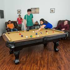 87 Pool Table Billiard Billiards Set Light Cues Balls Chalk Triangle Brush Tan Billiard Pool Table Pool Table Billiards