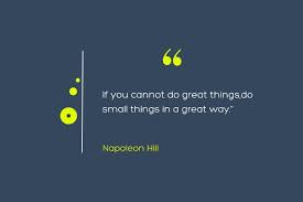 Nice quote on an orange background. Motivational Great Things Vorlage Postermywall
