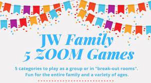 Jw Family Games Night Zoom Games On Zoom Best Life Ever Etsy In 2021 Family Game Night Zoom Games Jw Family