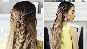 And don't miss the amazing hair color. Half Up Half Down Boho Hairstyle Youtube