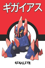 Gigalith Pokemon Notebook Blank Lined Journal
