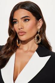 Swirl Ring Drop Earrings