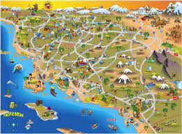 Southern California Southern California Map Photo Backdrop Christmas California Map