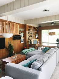 Years ago, you had very few styles to choose from and most of your color options included some shade of brown. Cozy Collected Mid Century Modern Den Embracing Dated Original Wood Paneling Retro Den Vintage Furniture And Homewares