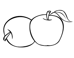 Dibujo Manzana Para Colorear