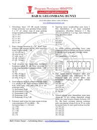 Sbmptn 2020/2021 adalah seleksi penerimaan calon mahasiswa baru untuk perguruan tinggi negeri. Comtoh Soal Sbmptn Fisika Materi Gelombang Berjalan Jawabanku Id
