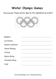 So this isn't always the right solution. Sort Out These Winter Olympic Sports Into Alphabetical Order In These Two Worksheets For Different Age Group Winter Olympics Olympic Games Winter Olympic Games