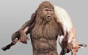 The Bunyip Or Klanpraty Aka Yowie Whowie Common In The Legends Stories Of Australian Aboriginal Tribes Is A Cr Bigfoot Art Cryptozoology Legends And Myths