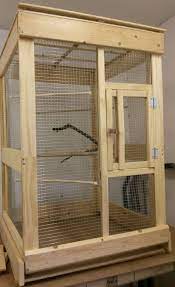 Made Mostly From Scrap Wood In My Warehouse Bird Cage For My African Grey To Use On The Weekend Bird Aviary For Sale Bird Aviary Bird Cage